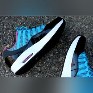 Jordan Air 11 South Beach Black Pink and Blue Shoes